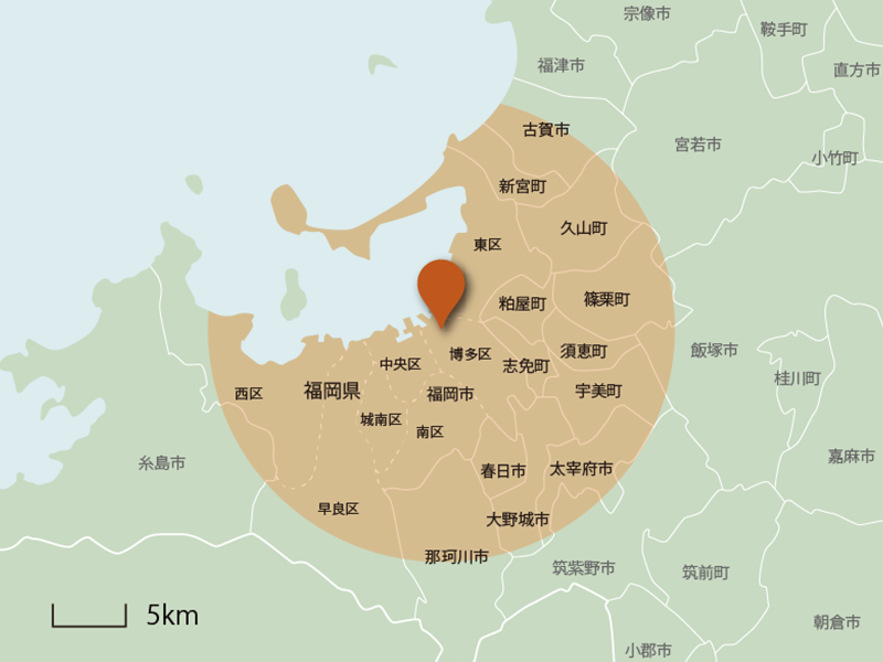 県庁前訪問エリアマップ